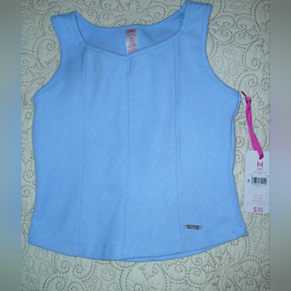 Justice Blue Base Layer Tank Size 10